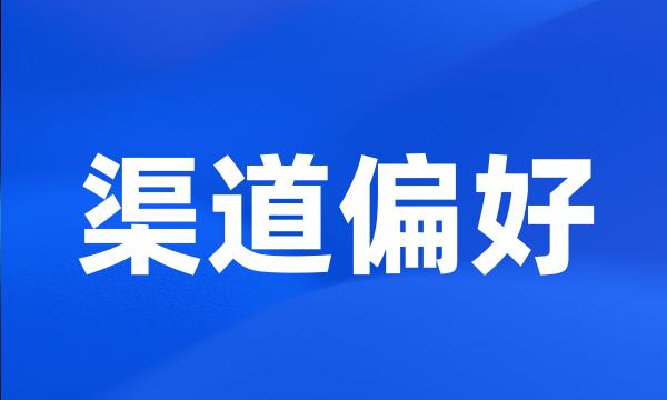 渠道偏好