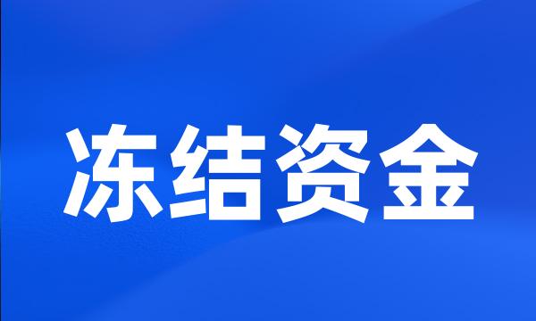 冻结资金