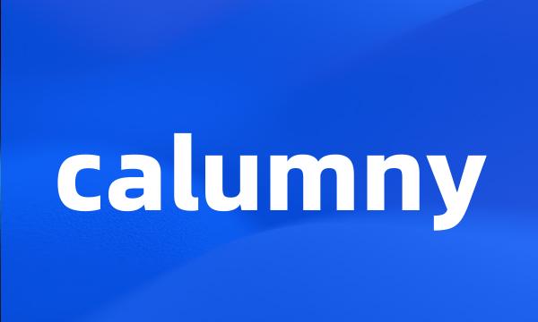 calumny