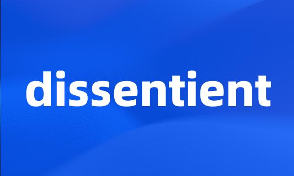 dissentient