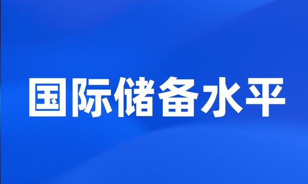 国际储备水平