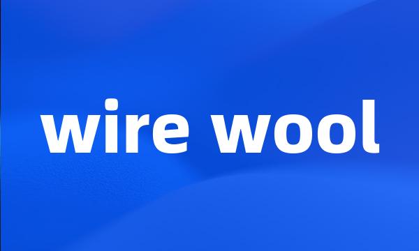 wire wool