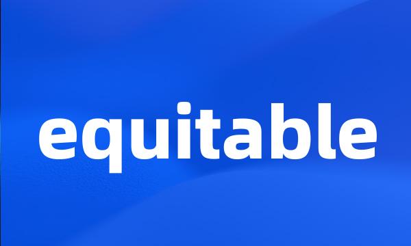 equitable