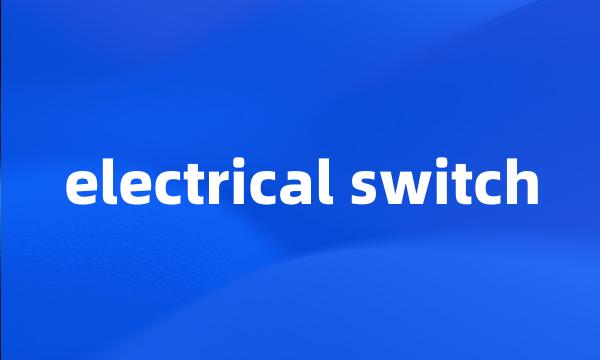 electrical switch