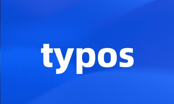 typos