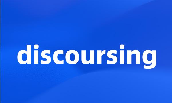 discoursing