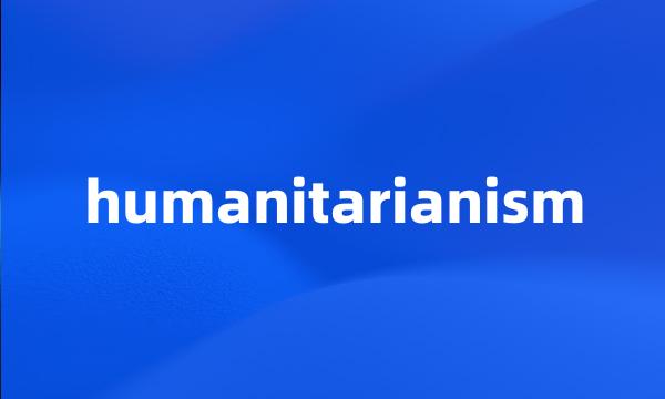 humanitarianism