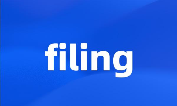 filing