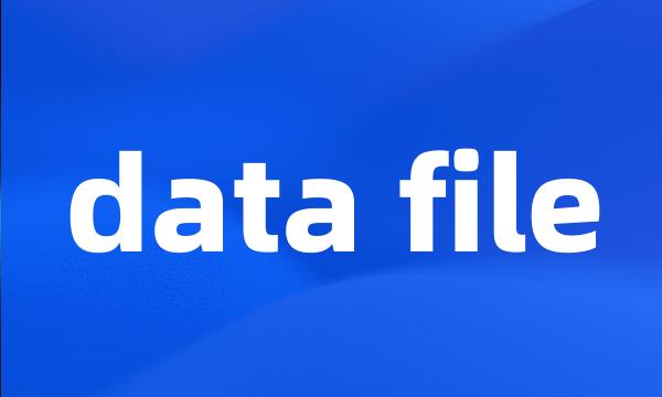 data file