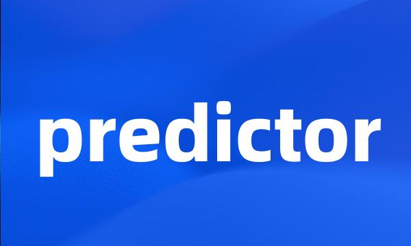 predictor