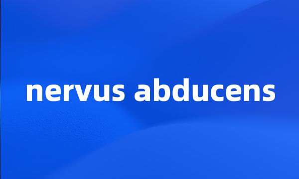 nervus abducens