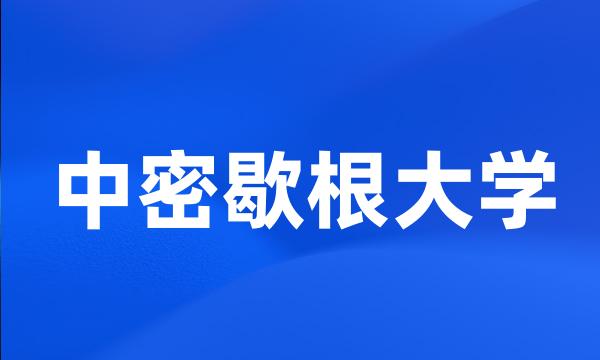 中密歇根大学