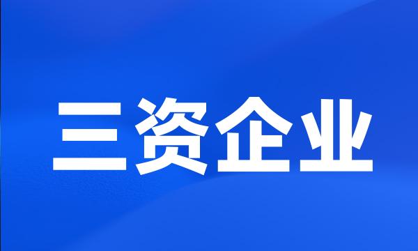 三资企业