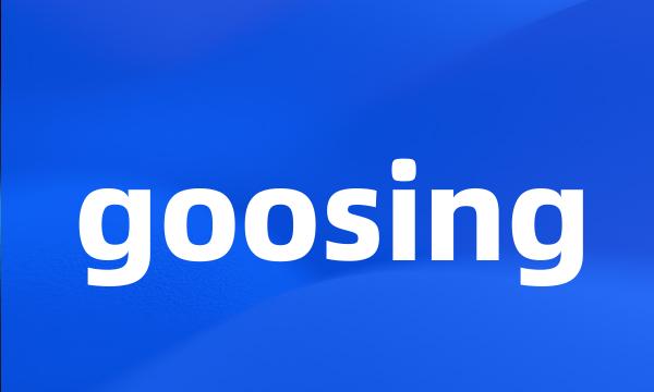 goosing