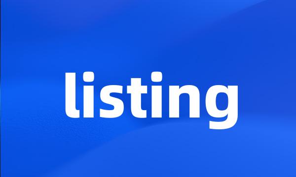 listing