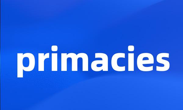 primacies