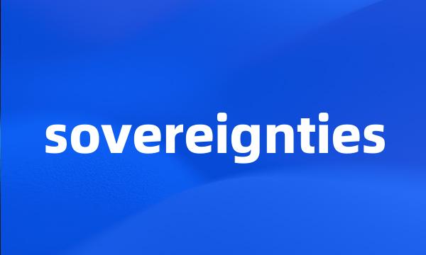 sovereignties