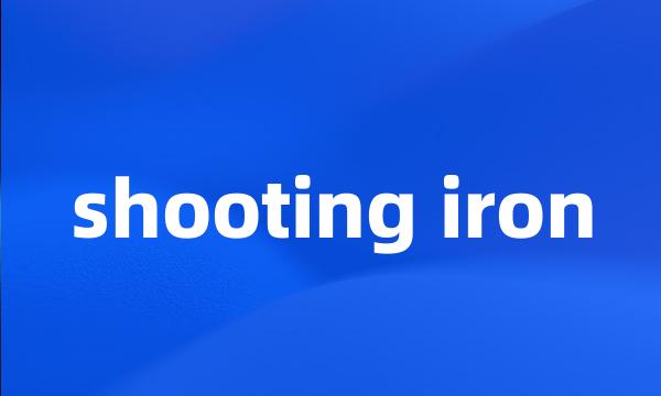 shooting iron