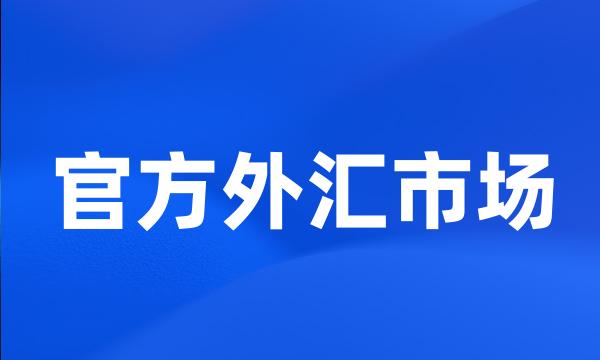 官方外汇市场