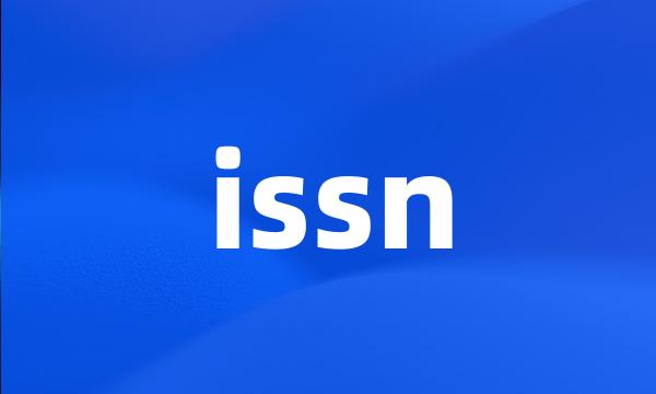 issn