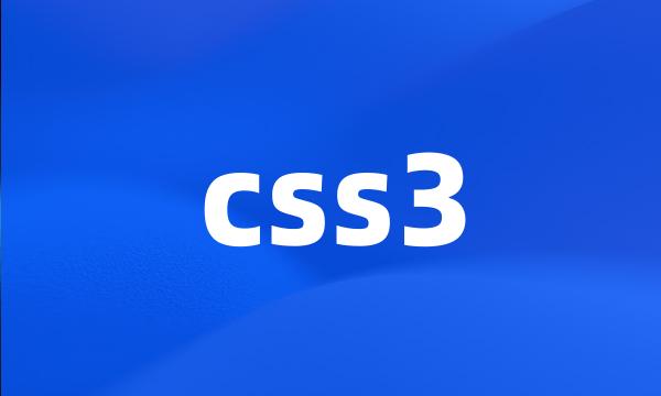 css3