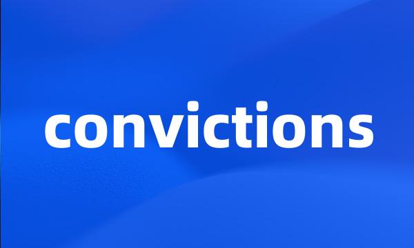 convictions