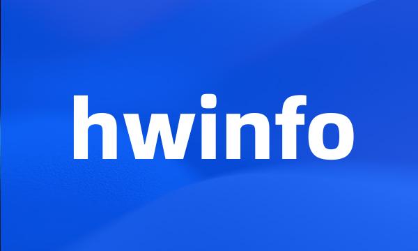 hwinfo