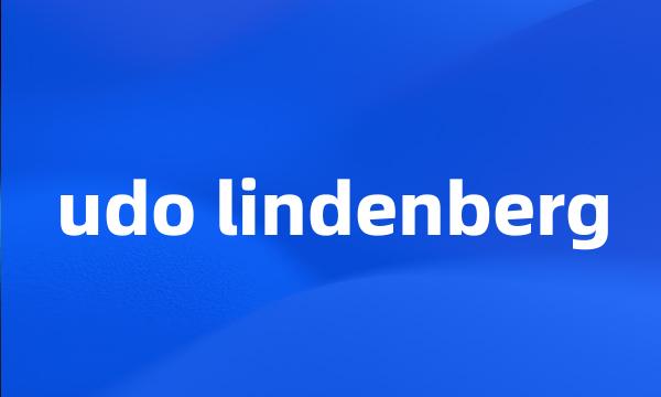 udo lindenberg