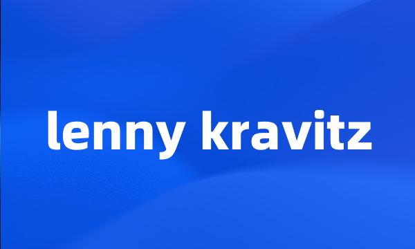 lenny kravitz