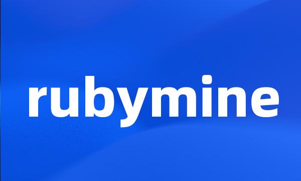 rubymine