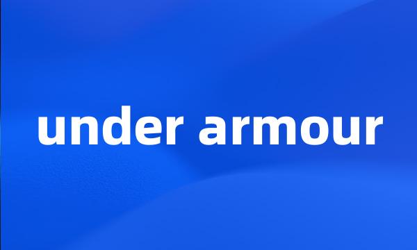 under armour