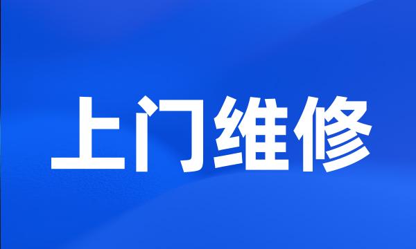 上门维修