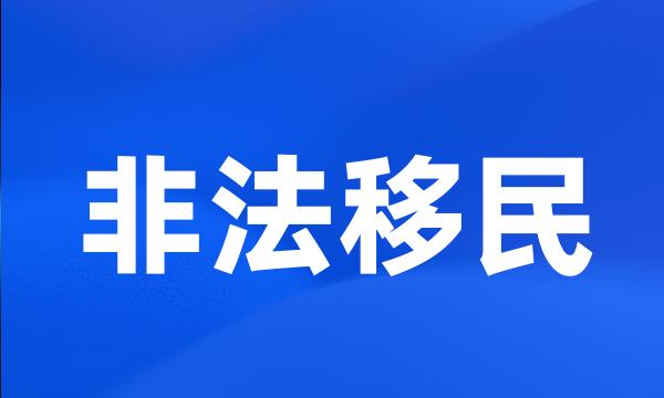 非法移民