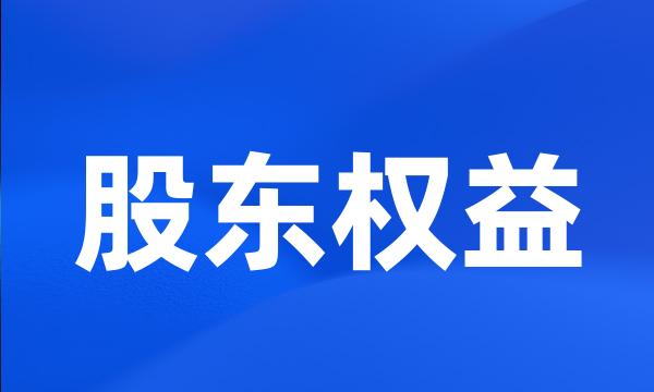 股东权益