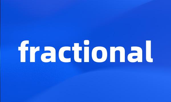 fractional