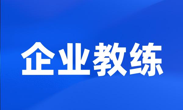 企业教练