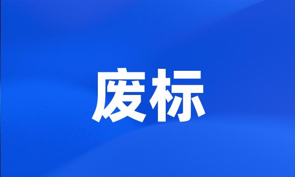 废标