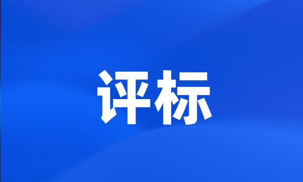 评标