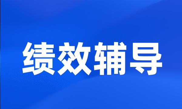 绩效辅导