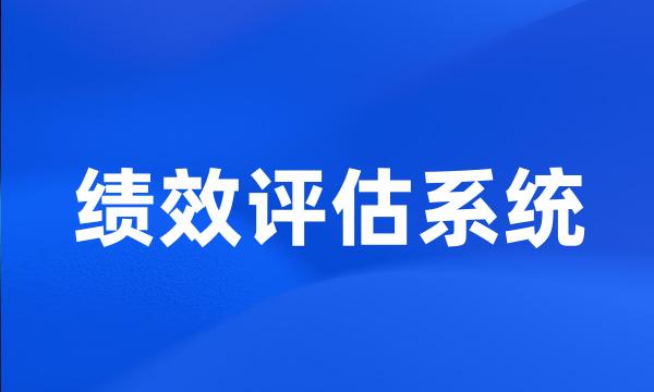 绩效评估系统