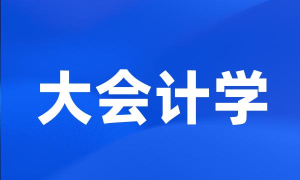 大会计学