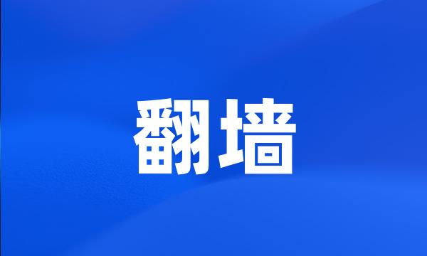 翻墙