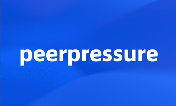 peerpressure