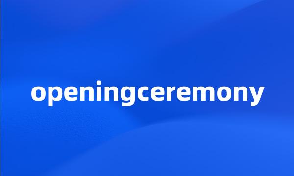 openingceremony