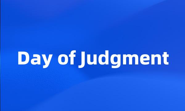 Day of Judgment