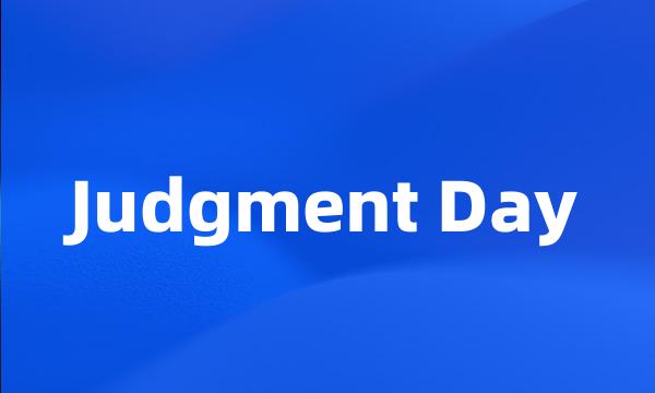 Judgment Day