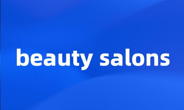 beauty salons