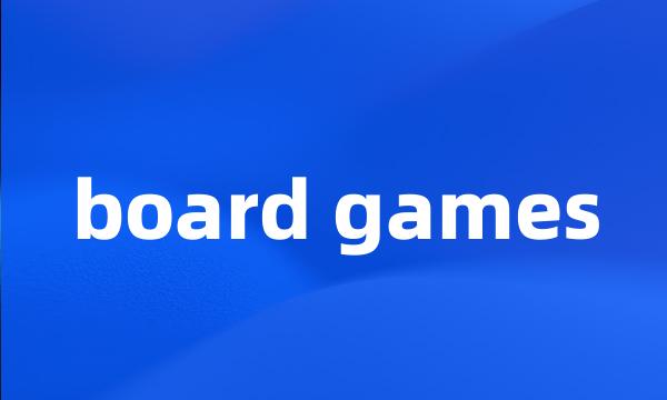 board games