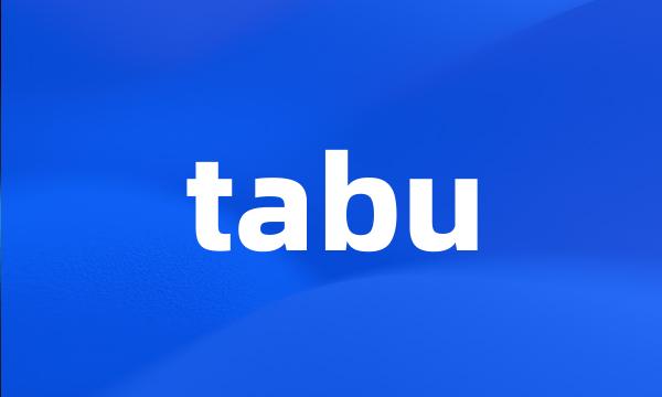 tabu