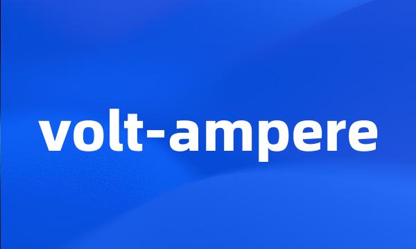 volt-ampere